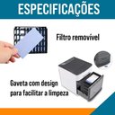 Ver imagem 4 de Mini Ar Condicionado Portátil Arctic Air Cooler Umidificador Climatizador Luz Led Umidifica