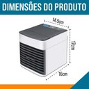 Ver imagem 7 de Mini Ar Condicionado Portátil Arctic Air Cooler Umidificador Climatizador Luz Led Umidifica