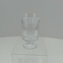 Ver imagem 3 de Vaso Decorativo de Vidro Transparente 15x9x9cm Enfeite Sala Mesa Estante Flores