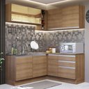 Ver imagem 1 de Armário de Cozinha Completa de Canto 329cm Rustic Glamy Madesa 02