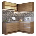 Ver imagem 3 de Armário de Cozinha Completa de Canto 329cm Rustic Glamy Madesa 02