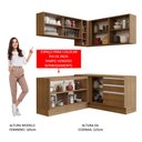 Ver imagem 6 de Armário de Cozinha Completa de Canto 329cm Rustic Glamy Madesa 02