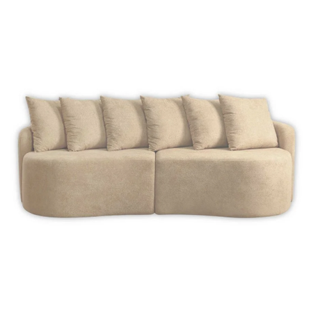 Sofá Sf.4380 Orgânico Merlim - 2.26m Bouclé Marfim 621