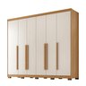 Guarda Roupa Casal Platinium 100% MDF 6 Portas de Bater 6 Gavetas - 2