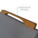 Ver imagem 2 de Conjunto Sala de Jantar 4 Lugares Mel/offwhite/cinza Profundo