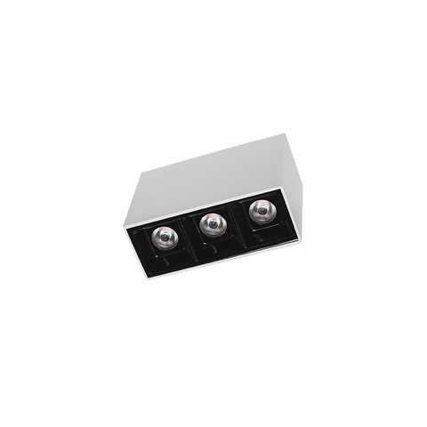 Luminária de Teto Spot Branco e Preto Led Taschibra Luz Pontual Arch Sobrepor 6w 24° 2700k - Branco/