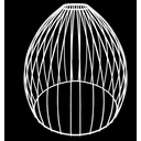 Ver imagem 1 de Cupula de Aramado Balloon Branca para Pendentes e Abajures