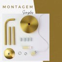 Ver imagem 5 de Arandela Lustre de Parede 3k 4k 6k Metal Dourado Bivolt