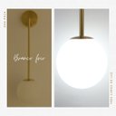 Ver imagem 3 de Arandela Lustre de Parede 3k 4k 6k Metal Dourado Bivolt