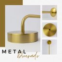 Ver imagem 6 de Arandela Lustre de Parede 3k 4k 6k Metal Dourado Bivolt