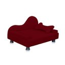 Ver imagem 1 de Mini Sofá Cama Divã Pet Cães e Gatos Orgânico Confortável e Reforçado Suede