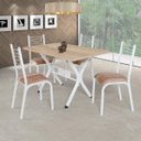Ver imagem 1 de Conjunto de Mesa com 4 Cadeiras Camila Clássica Ciplafe