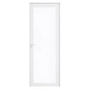 Ver imagem 1 de Porta de Alumínio Branco com Vidro Inteiro 8mm Cmc Linha Elegance -2.10 (a) X 0.80 (l)- Lado Direito