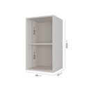 Ver imagem 3 de Armário Aéreo Planejado 1 Porta 40cm Arizona CabeCasa MadeiraOriginals Branco/Cinza