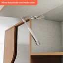 Ver mais imagens de Cozinha Completa Venaly 17 Portas 2 Gavetas com Vidro Ciamomo/Off White - Henn
