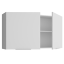 Ver imagem 7 de Armário Aéreo para Quarto 120 Cm 2 Portas Branco Neo Madesa
