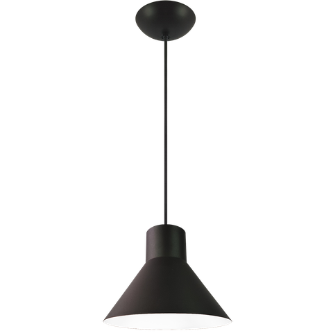 Pendente Decor Luminária Véria Alumínio Preto/branco