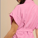 Ver imagem 4 de Roupão de Banho Havai Felpudo Curto Adulto M Rosa