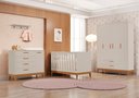 Ver imagem 1 de Quarto Completo com Roupeiro 4 Portas Flip Bege/Areia Fosco