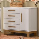 Ver imagem 1 de Cômoda Sapateira Q Encanto Slim 4355 Branco Acetinado Ambiente - Qmovi