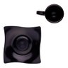 Xícara Elegance para Café com Pires 80ml Preta em Policarbonato Linha Profissional Cook Vem - 2
