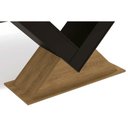 Ver imagem 3 de Mesa Multiuso Cozinha Amora com Tampo Madeirado com Vidro 160x90cm Freijó Off White Kappesberg