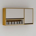 Ver imagem 1 de Armário de Cozinha Nala Aéreo Porta Condiment Mobilihouse Cinamomo/off White