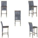 Ver imagem 5 de Mesa Bistro e 2 Banquetas Roma Fendi Corda Náutica 11 Trama Original