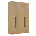 Ver imagem 2 de Guarda-roupa Solteiro Infinity 4 Portas 3 Gavetas Savana - Genialflex
