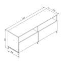 Ver imagem 3 de Rack para Tv até 55 Polegadas Artetube 136x56 Art In Móveis