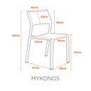 Ver imagem 2 de Cadeira Classica Empilhavel Mykonos Fratini