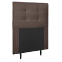 Ver imagem 1 de Cabeceira Estofada Cama Box Solteiro 90 Cm Lorena Suede:suede Marrom