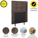 Ver imagem 4 de Cabeceira Estofada Cama Box Solteiro 90 Cm Lorena Suede:suede Marrom