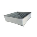 Ver imagem 1 de Organizador de Gavetas 7 Divisórias Colmeia Roupas Intimas Meias Cueca Calcinha:cinza Claro