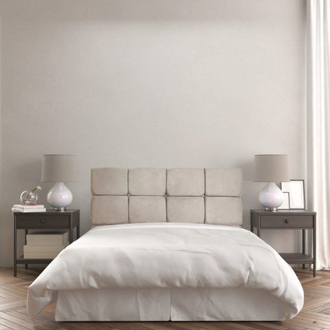 Painel Queen 160cm Nina Slk Decor Painel Nina Bege