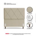 Ver imagem 6 de Cabeceira Cama Box Casal Queen Size Mel 160cm com Frame Linho Bege - Desk Design