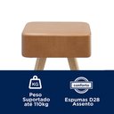 Ver imagem 2 de Kit 4 Banquetas Dubai 70cm Couríssimo Amarula - Salaone