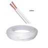 Rolo 15m Fio Cabo Elétrico Flexível Duplo 2 x 0,50mm Fino Branco Paralelo - 1
