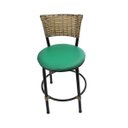 Ver imagem 3 de Kit 2 Banquetas Baixa de Cozinha Encosto Junco