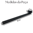 Ver imagem 4 de Kit 2 Suportes Invisíveis de Prateleira 35cm Fixação de Parede Aço Design Minimalista