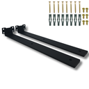 Ver imagem 1 de Kit 2 Suportes Invisíveis de Prateleira 35cm Fixação de Parede Aço Design Minimalista