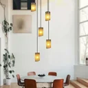 Ver imagem 3 de Lustre para Sala Cúpula Fumê 10 Lâmpadas Pé Direito Alto