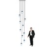 Lustre para Sala Cúpula Fumê 10 Lâmpadas Pé Direito Alto - 2