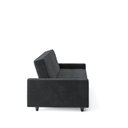 Ver imagem 3 de Sofá Cama Nice 4 Lugares Reclinável 203cm Preto Suede Cialar Móveis