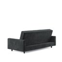 Ver imagem 5 de Sofá Cama Nice 4 Lugares Reclinável 203cm Preto Suede Cialar Móveis