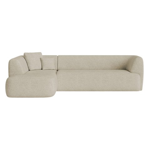 Sofá Modular Oslo Luxuoso Sala de Estar Decoração Luxo 265cm Suede