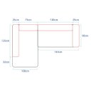 Ver imagem 2 de Sofá Modular Oslo Luxuoso Sala de Estar Decoração Luxo 265cm Suede