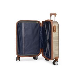 Mala Avulsa para Viagem Polo King - Rodinhas 360º - Material em ABS - Cor Champanhe 10226 - 4
