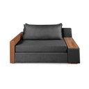 Ver imagem 2 de Sofá Cama Retrátil Panamá Casal Chenile Luxo Chumbo