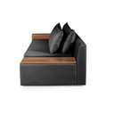 Ver imagem 4 de Sofá Cama Retrátil Panamá Casal Chenile Luxo Chumbo